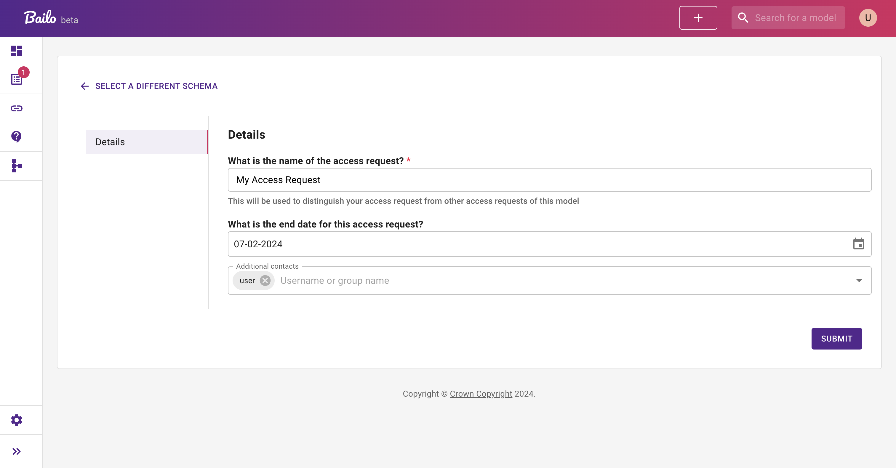 access request form